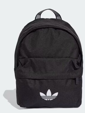adidas Originals Black Backpack with White Trefoil